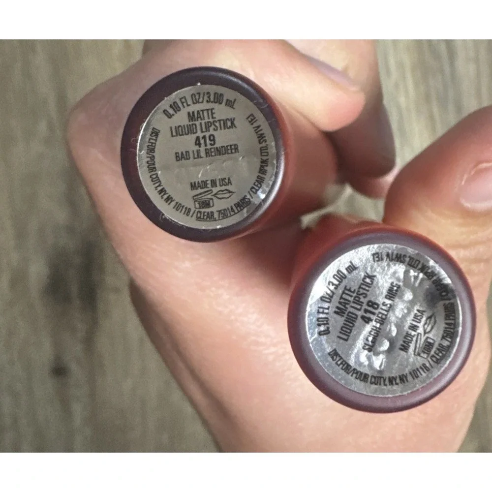 Kylie Jenner Liquid Lipstick Set Of 2~Sleigh Bells‎ Ring & Bad lil Reindeer